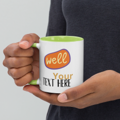Alternative view of Keramik Tasse mit gefärbter Innenseite