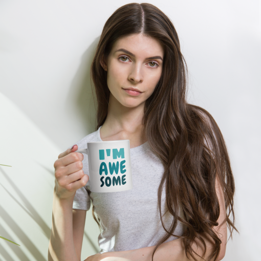 Keramik Tasse glänzend weiss – Bild 5