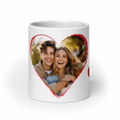 Weiße, glänzende Tasse - Keramik