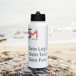 Edelstahl Trinkflasche mit Trinkventil